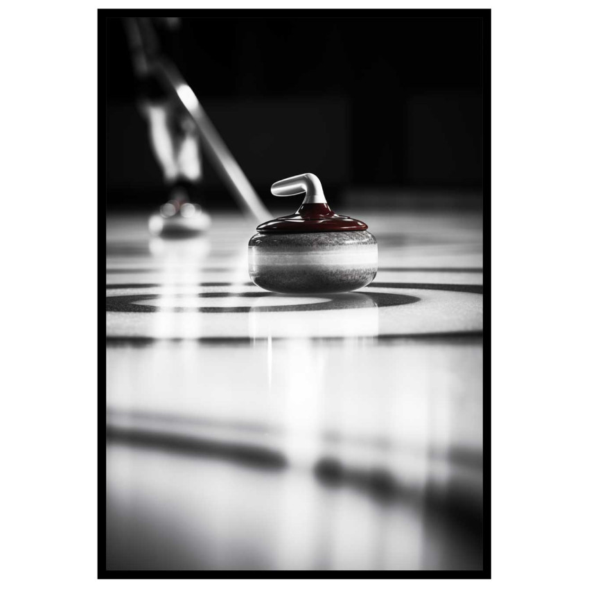 Curling Stone - Simpel Sports Poster