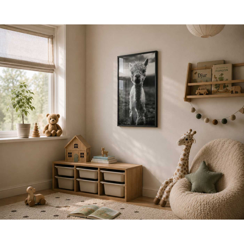 Cute baby Alpaca - Simple & cool poster