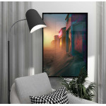 Neon Ruins - Färgglad poster