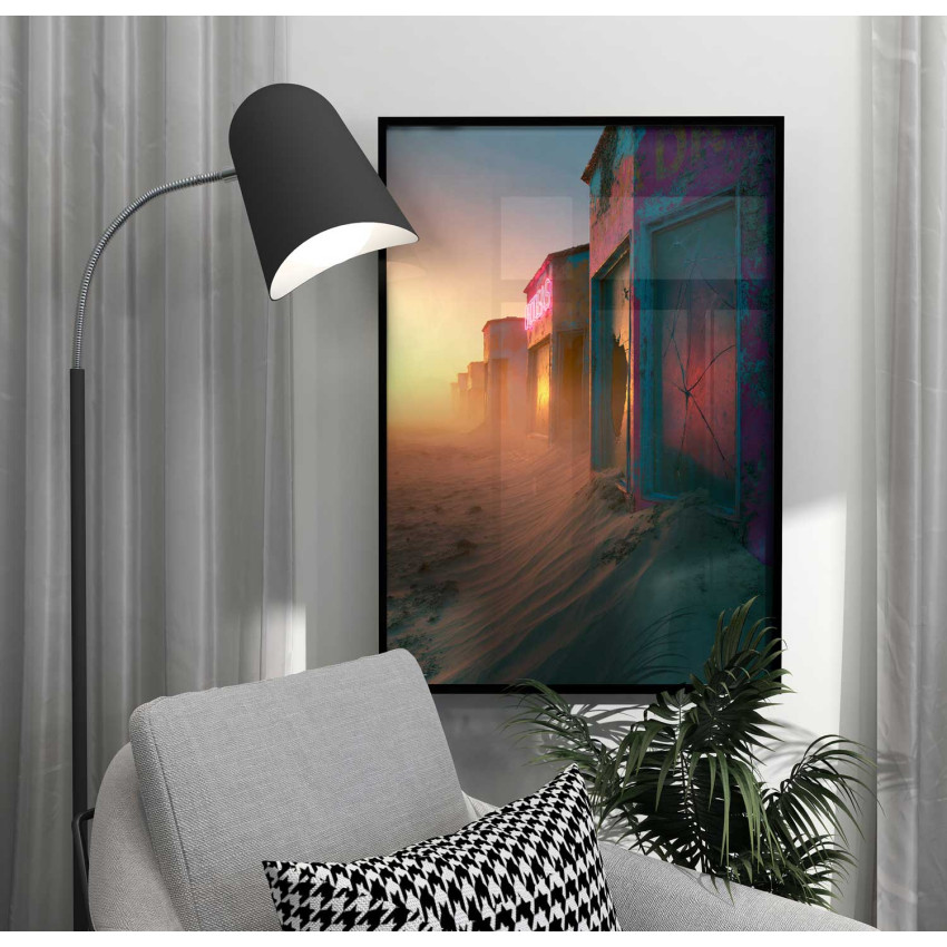 Neon Ruins - Färgglad poster