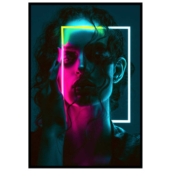 Future Frame Girl - Cyberpunk poster