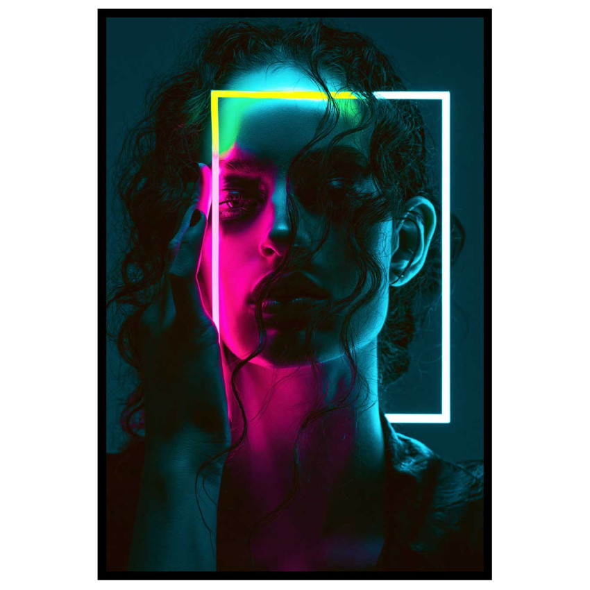 Future Frame Girl - Cyberpunk poster