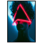 Future Neon Man - Cyberpunk poster