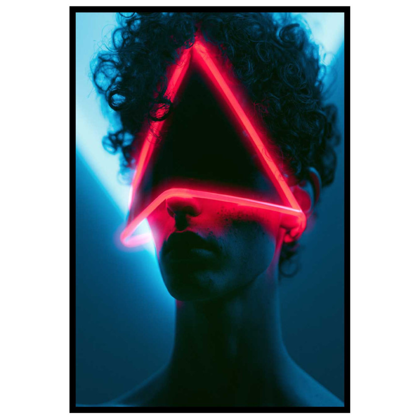 Future Neon Man - Cyberpunk poster