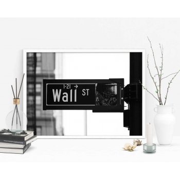 Wall Street sign - New York poster