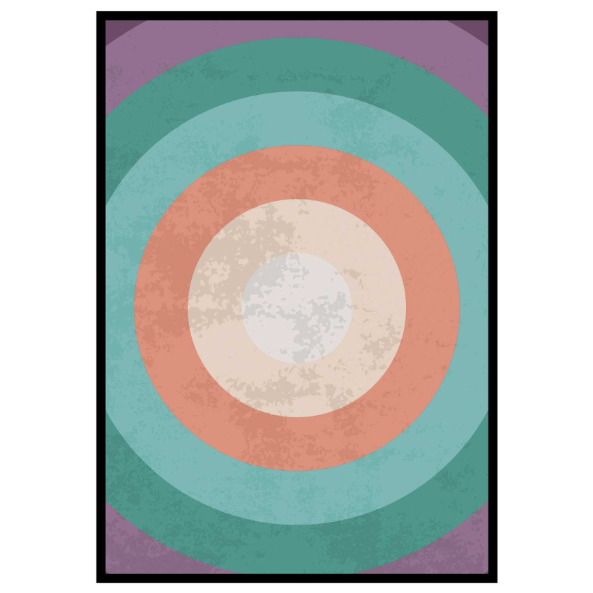 Retro colors #2 - Graphic arts poster