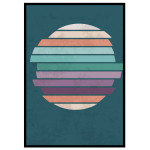 Retro colors #3 - Graphic art poster