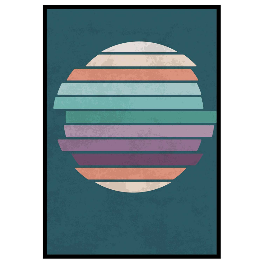 Retro colors #3 - Graphic art poster