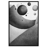 Watercolor hills #3 - Grafisk trendig poster