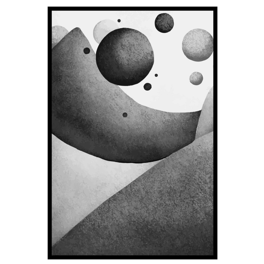 Watercolor hills #3 - Grafisk trendig poster