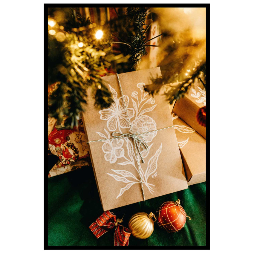X-mas gifts - Simple holiday poster