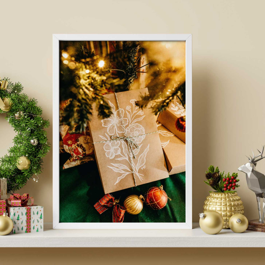 X-mas gifts - Simple holiday poster