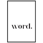 Word - Simple text poster
