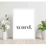 Word - Simple text poster