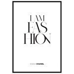 I am fashion trendig text poster