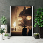 Steamy Airship - Poster
