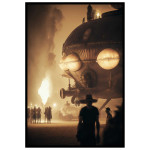 Steamy Airship - Poster