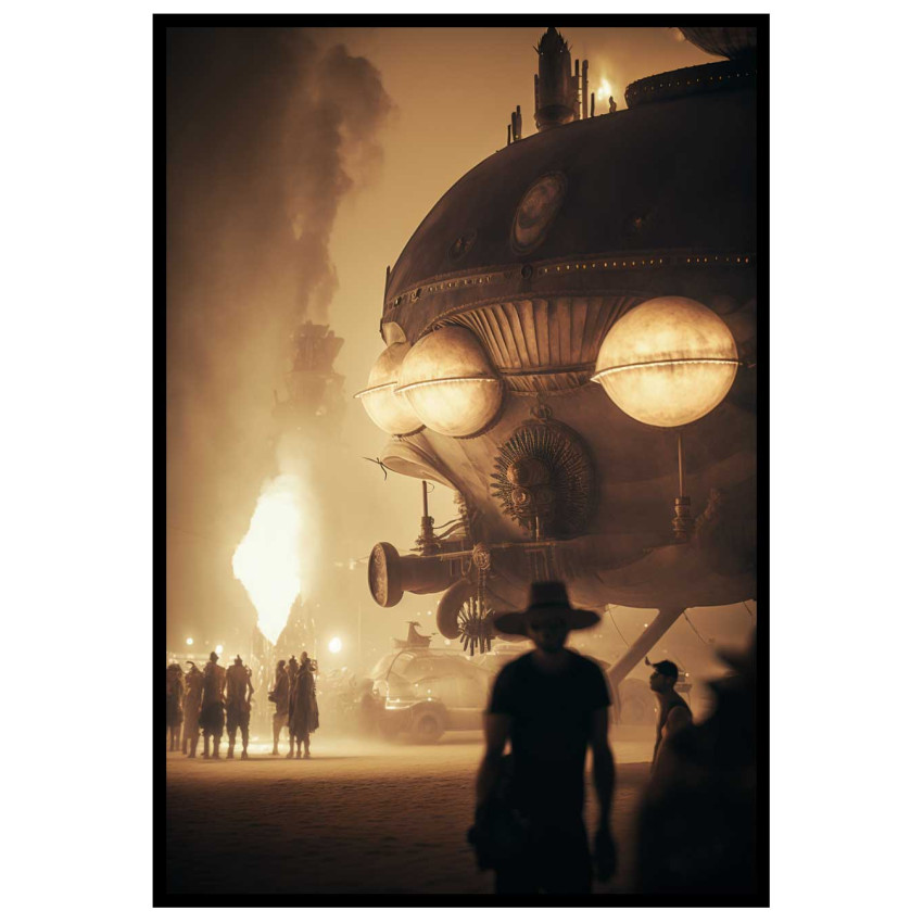 Steamy Airship - Poster