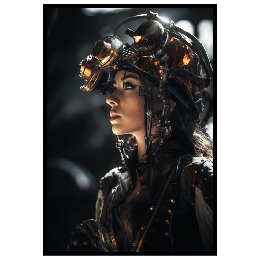 Steampunk Girl - Poster