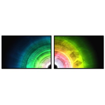 Abstrakt färgkonst - Panorama perfect pair posters Abstrakt färgkonst - Panorama perfect pair posters