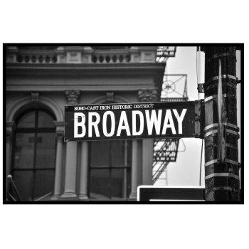 Broadway - Gatuskylt i New York