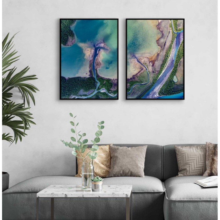 Exotiskt korallrev - Turkost perfect pair Exotiskt korallrev - Turkost perfect pair