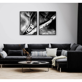 Jeans med öppen dragkedja - 2-delad poster