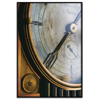 Simple & abstract clock poster