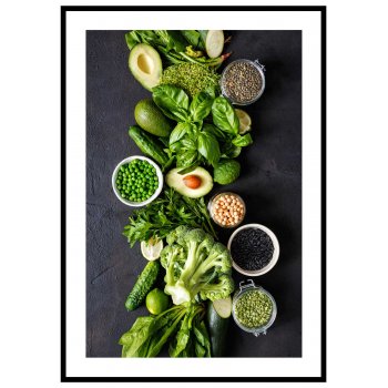 Greens & veggies - Elegant poster