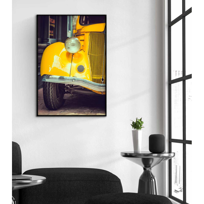 Yellow classic - Trendy car poster