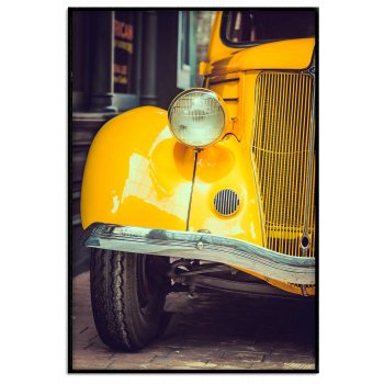 Yellow classic - Trendy car poster