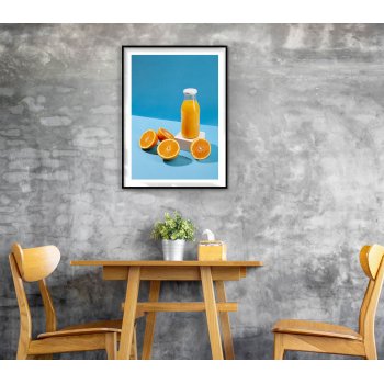 Orange juice - Simple kitchen poster