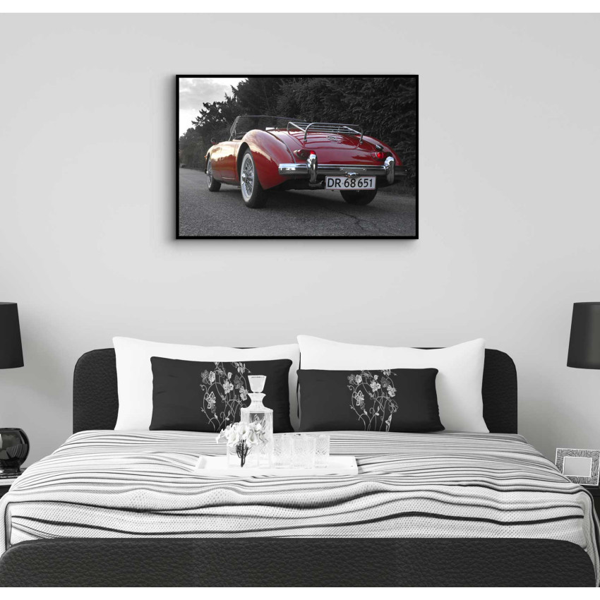 Classic Red Car MGA 1800 - Big Poster