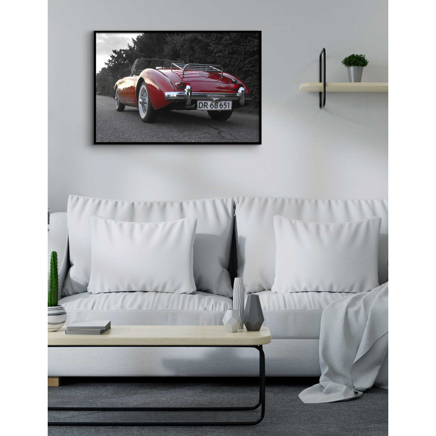 Classic Red Car MGA 1800 - Big Poster