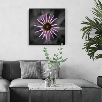 Pink flower square poster