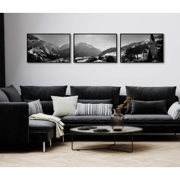 Vackert vinterlandskap - Stor poster i tre delar