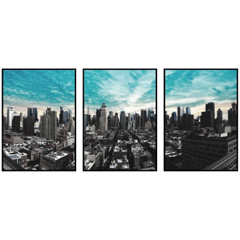 City Panorma - Big Three Piece Poster