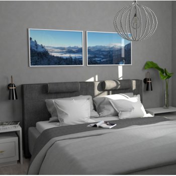 Nordic winter landscape - Two piece poster