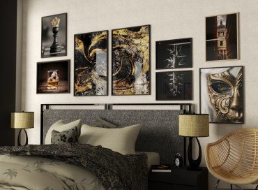 Nya posters med gula och guldiga nyanser