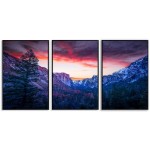 Colorful and magical nature - Three piece poster