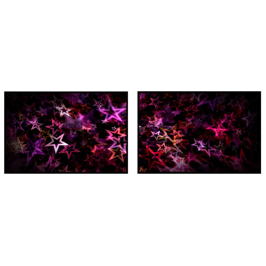Neon Stars - Poster in Two Pieces