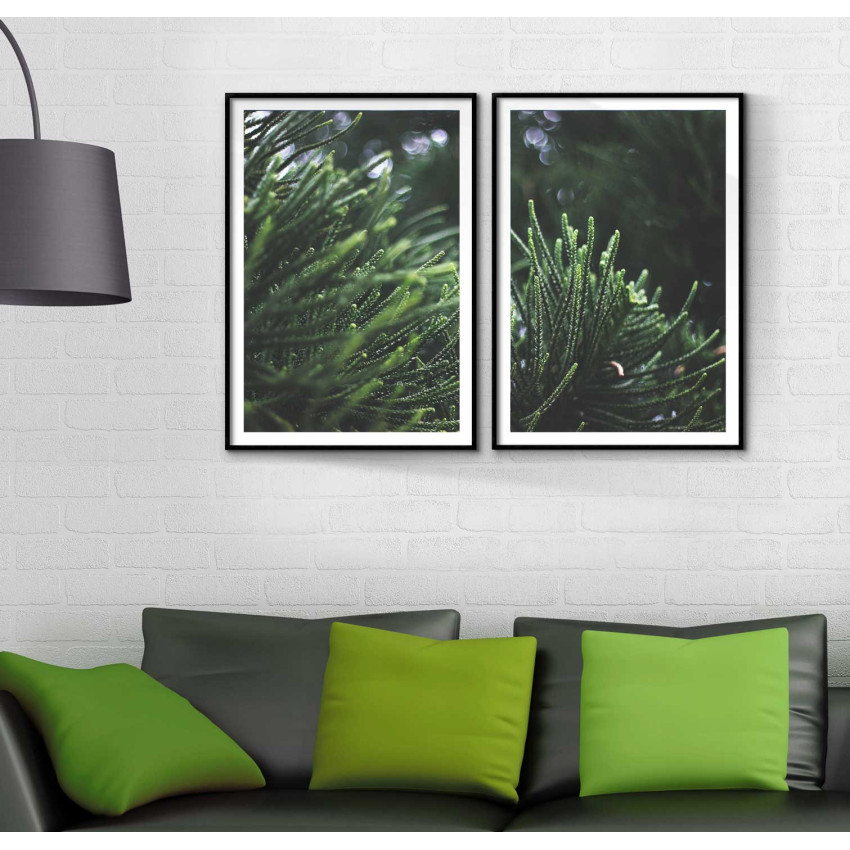 Green Leaves - Two Piece Poster