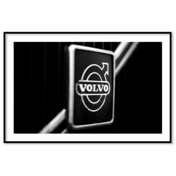 Volvo car logo poster