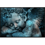 Ängel Barn Staty Tavla - Turkos Poster