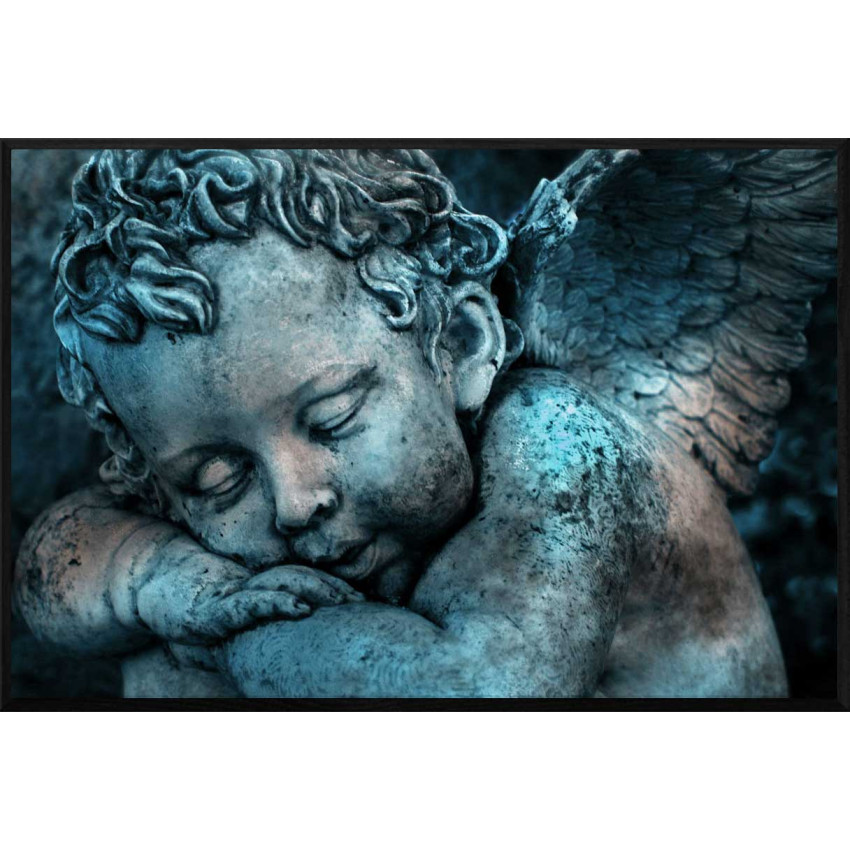 Ängel Barn Staty Tavla - Turkos Poster