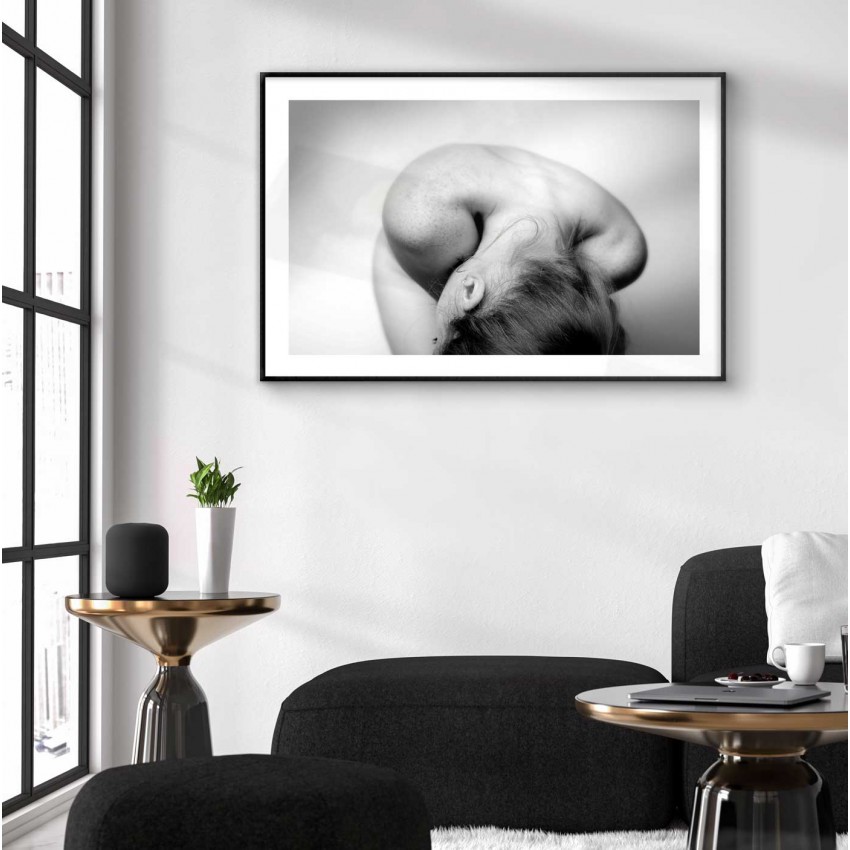 Abstract & naked - Svartvit poster