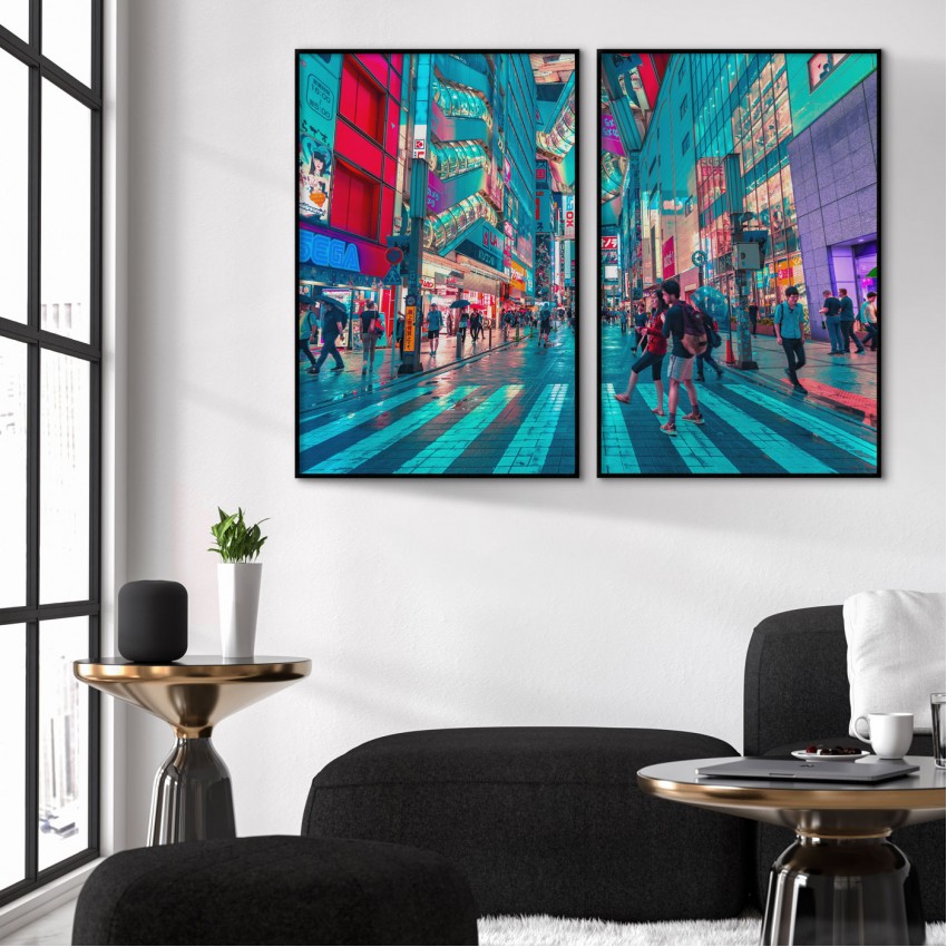 Ett färgglatt Tokyo - Perfect pair posters Ett färgglatt Tokyo - Perfect pair posters