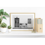 Bicycle - Retro Black and White Poster
