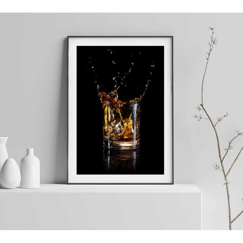 Whiskey on the rocks - Poster