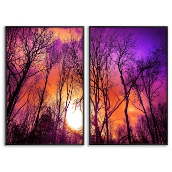 Magiskt Naturmotiv - Tvådelad Poster Magiskt Naturmotiv - Tvådelad Poster